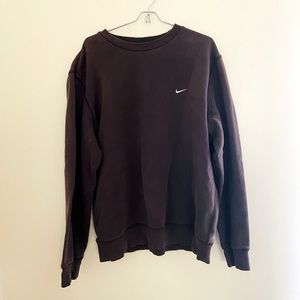 Vintage Nike the athletic dept Brown Crewneck